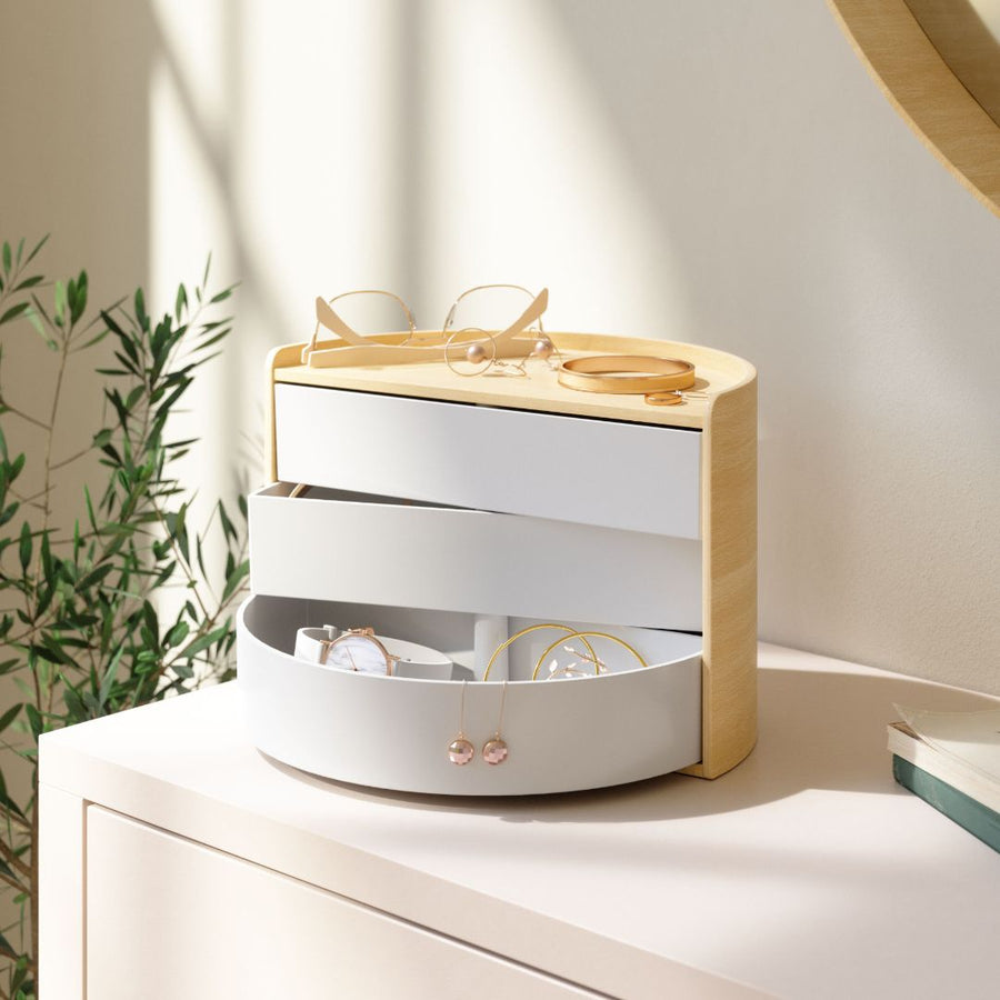 Moona Storage Box, White Natural