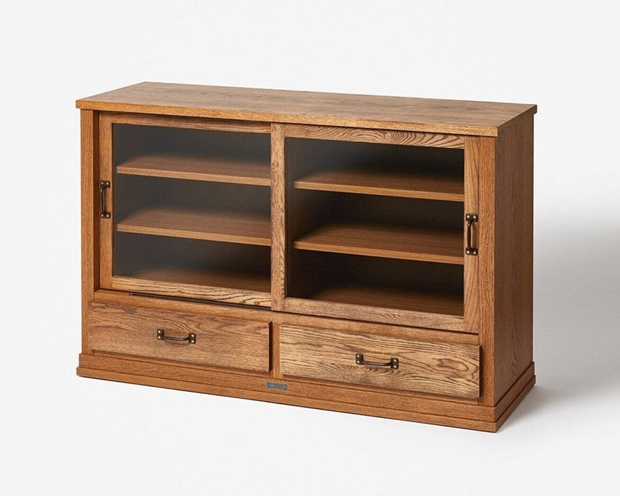 Elverson Glass Cabinet with Drowers, Small