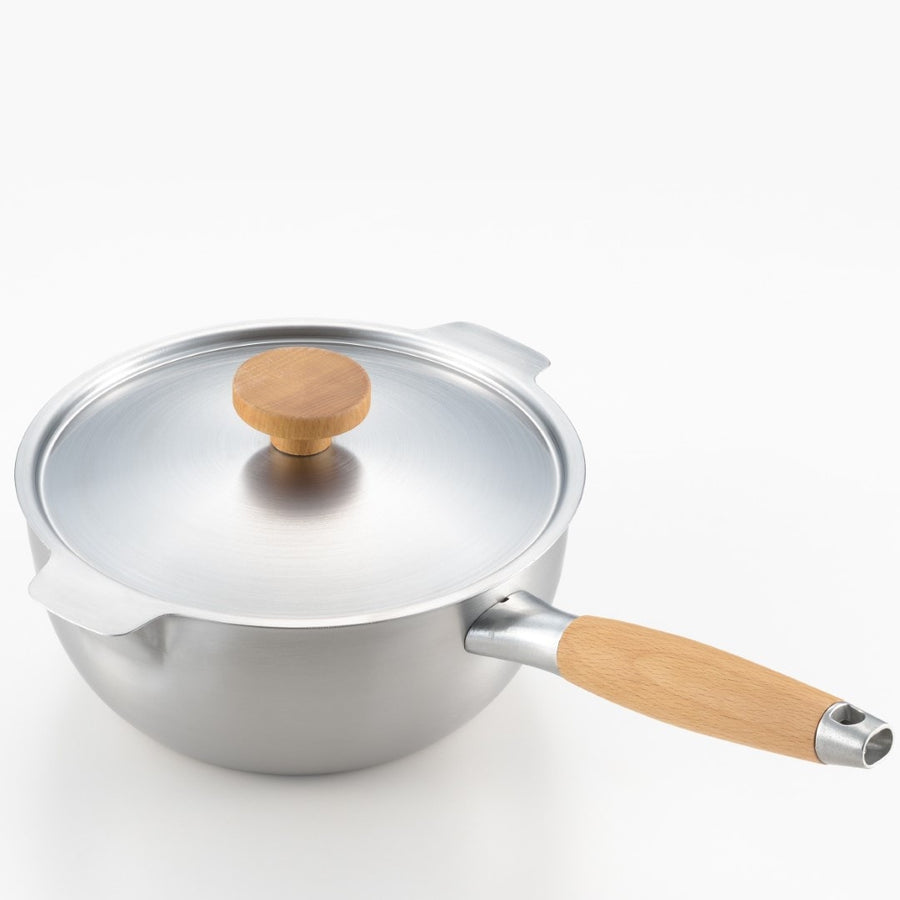 Aikata double-ended stainless steel Yukihira pot 20cm
