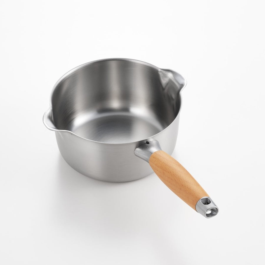 Aikata double-mouth stainless steel milk pan 16cm