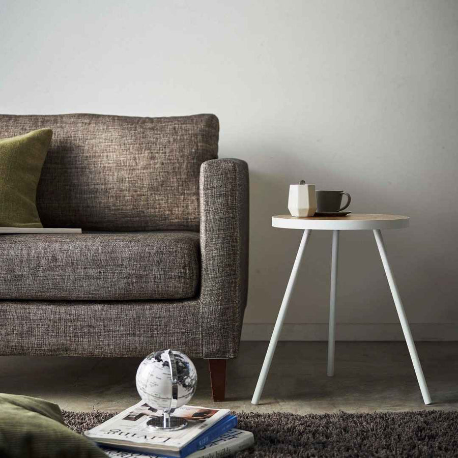 tower round side table