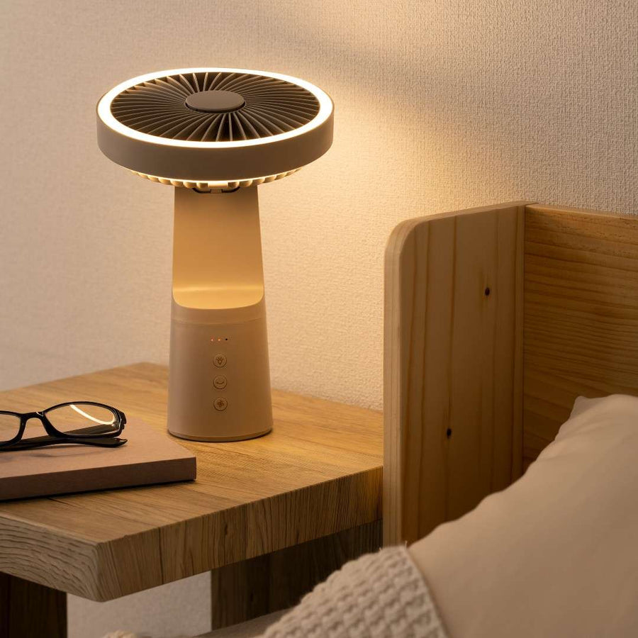 充電式LEDマルチポータブルファン
