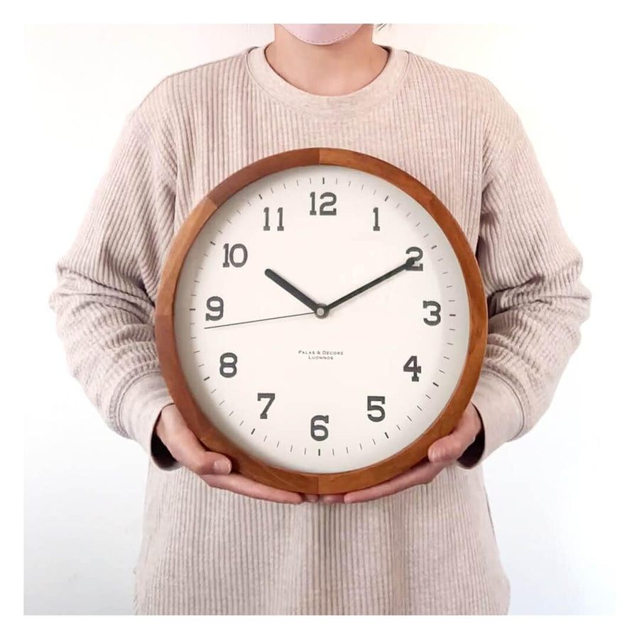 Aina Wood Clock Wall L