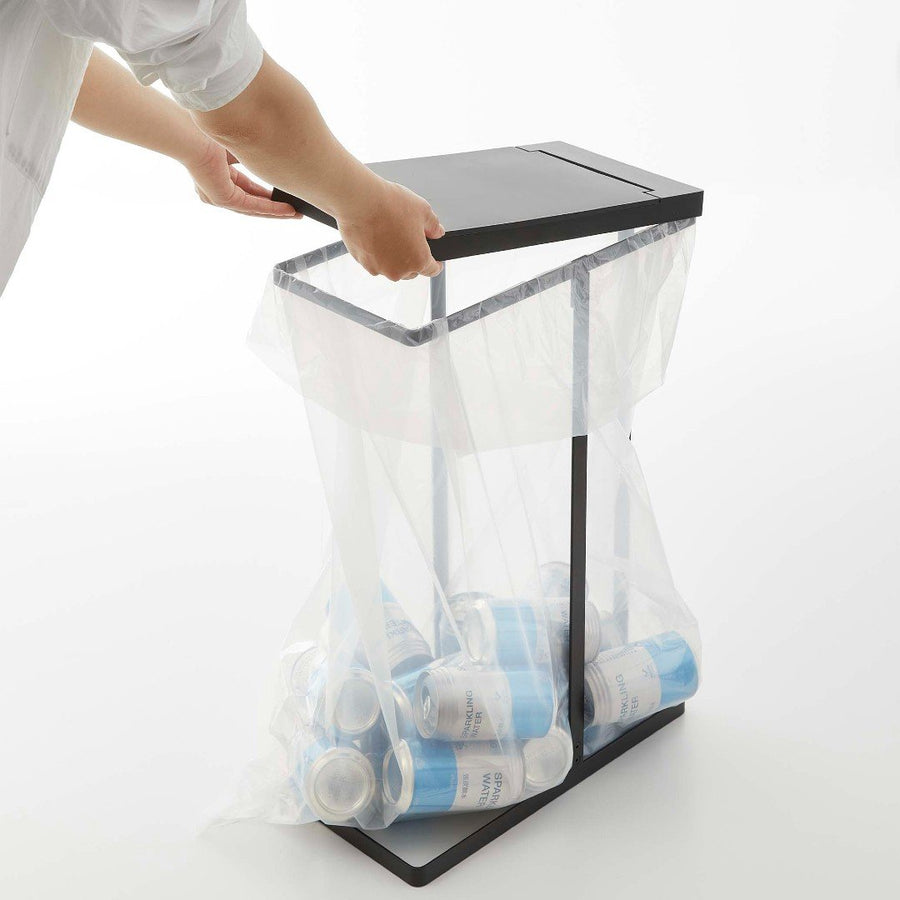 Tower Slim Lidded Garbage Sorting Bag Holder, 45L, Set of 2