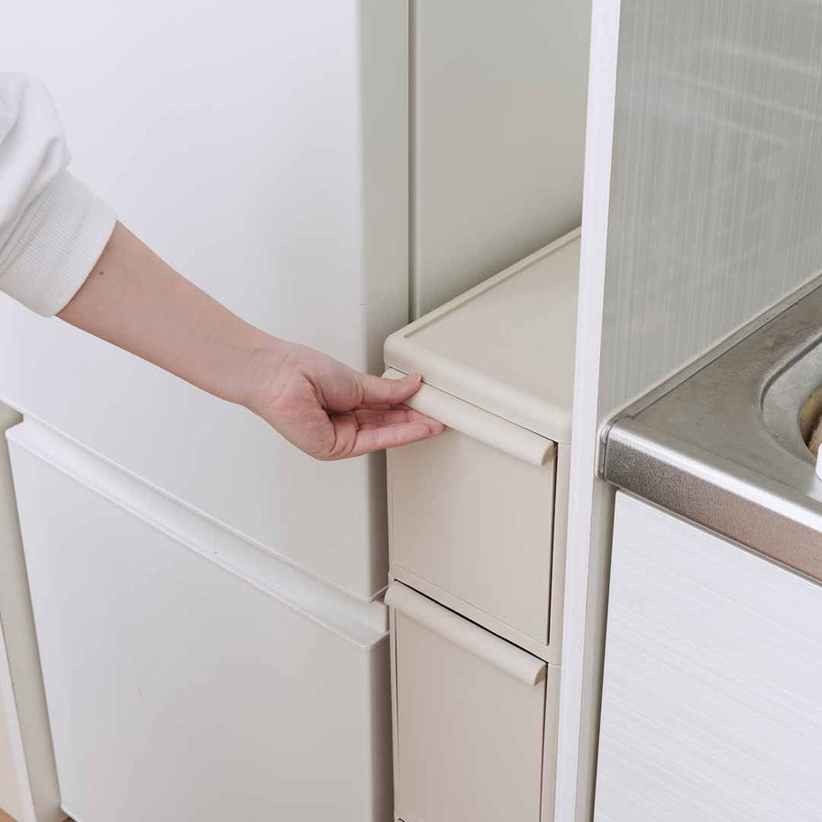Slim Storage Tall Stocker, Beige