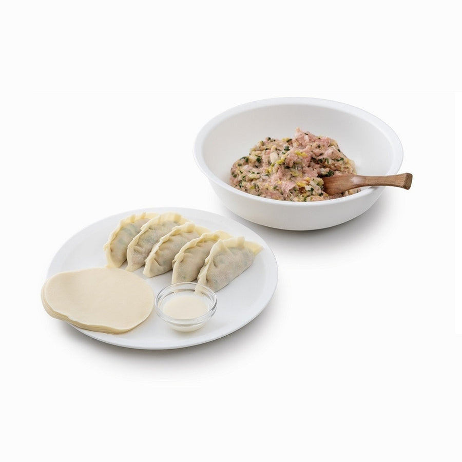 White Colander, Shallow Bowl, and Plate Set (Can also be used for washing rice)