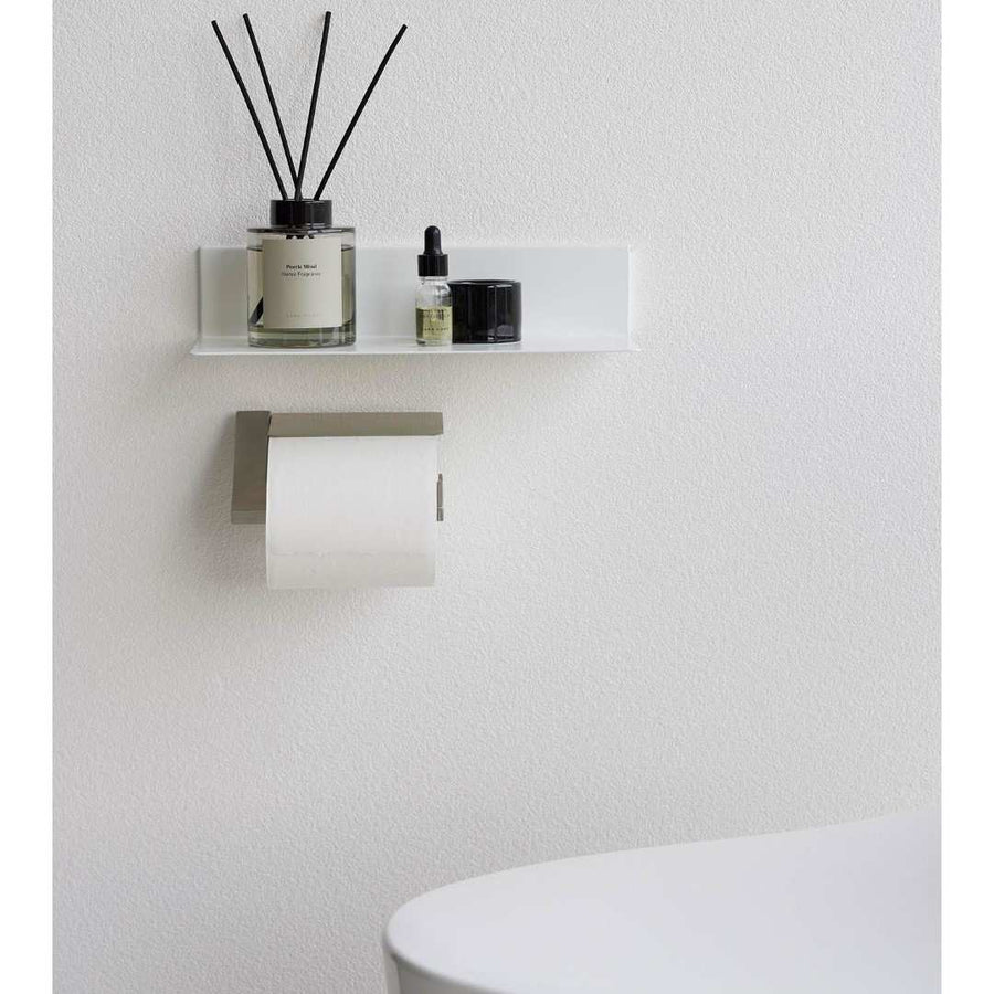Tower gypsum board wall-compatible floating toilet shelf