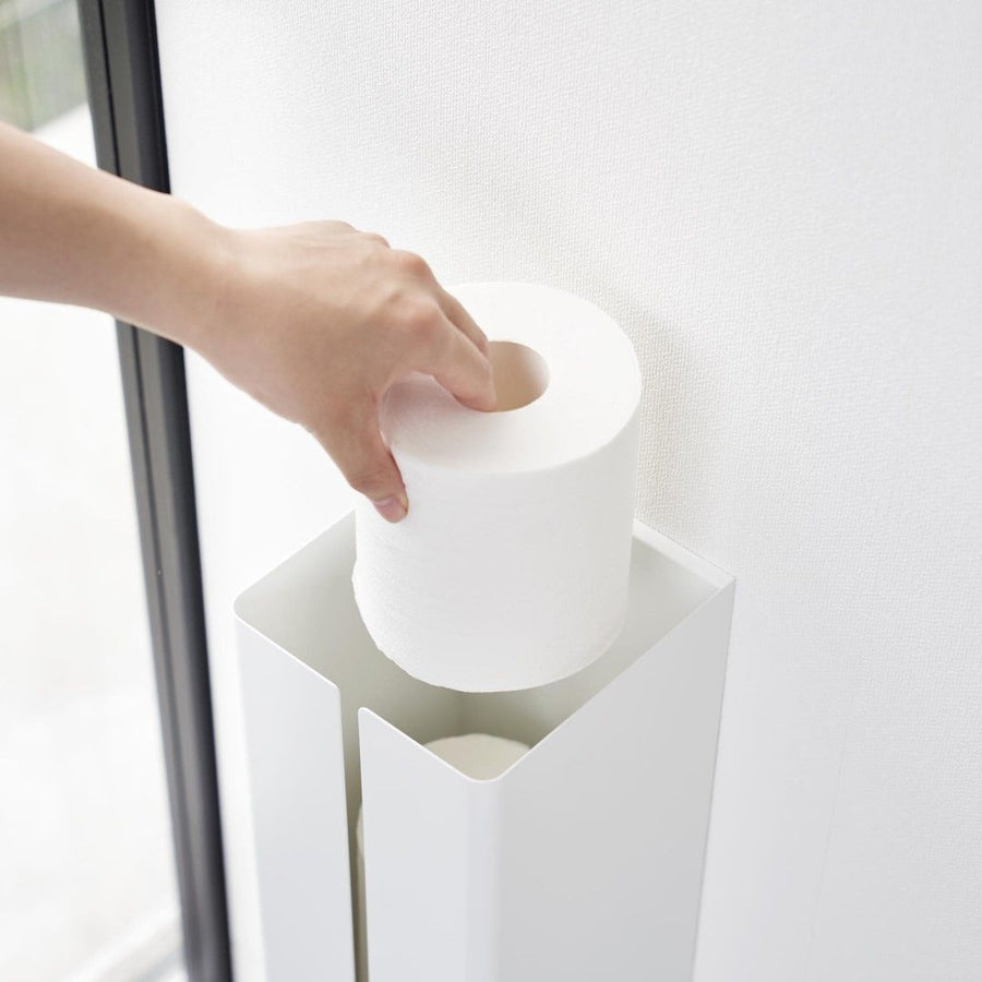 tower 石こうボード壁対応隠せるトイレットペーパーホルダー