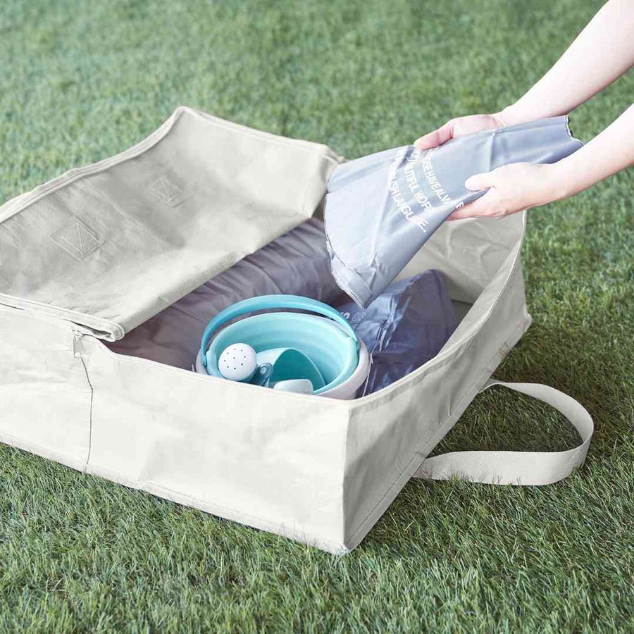 Tower Toy Storage Bag with Polyethylene Sheet Pocket