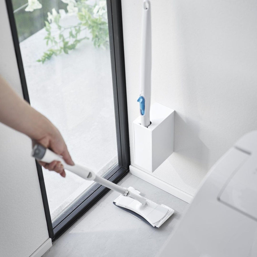 Tower Wall Flushable Toilet Brush Holder, Compatible with Plasterboard Walls