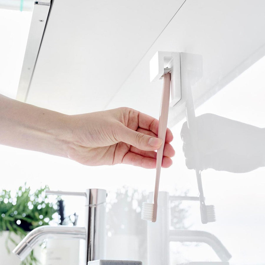 Tower Film Hook Insertion Toothbrush &amp; Tube Holder, Set of 2, W4