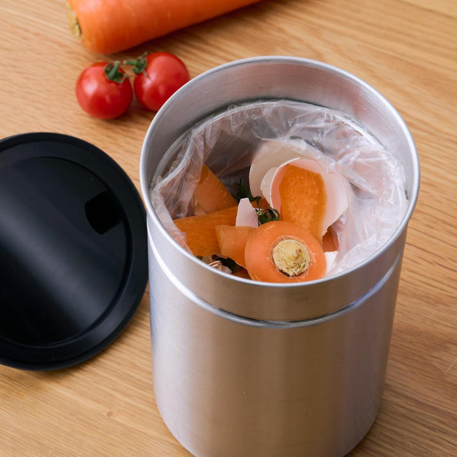 Sealable food waste canister