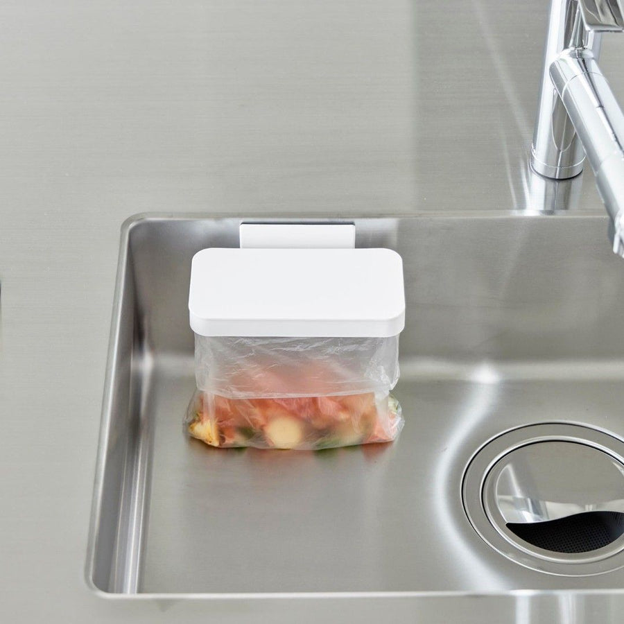 tower magnetic plastic bag holder with lid