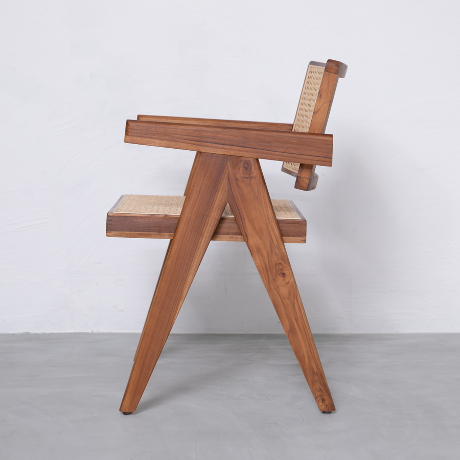 V-leg Office Chair PH28 Teak