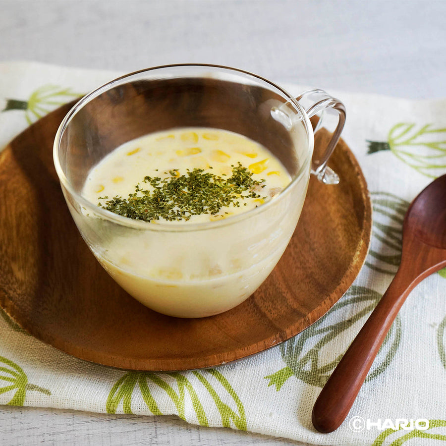 Glass microwave soup cup