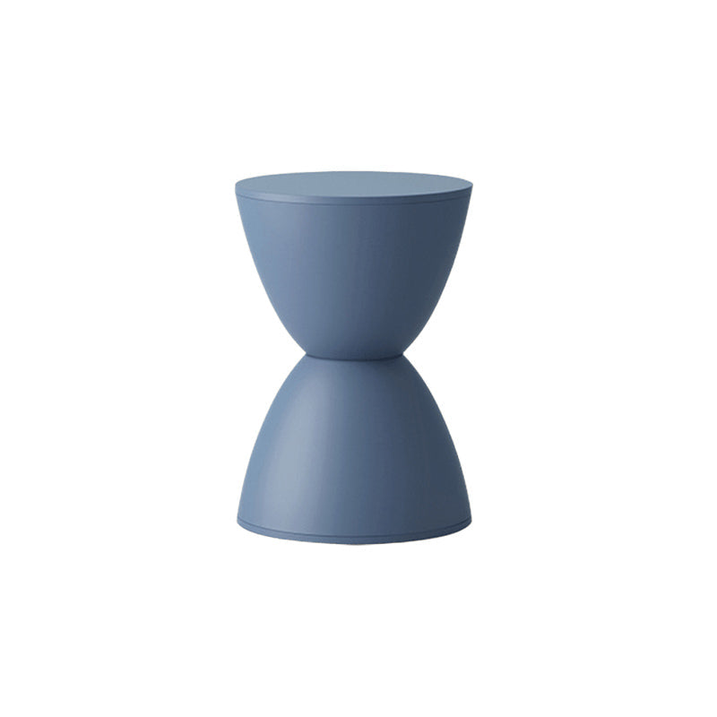Hourglass-shaped round stool