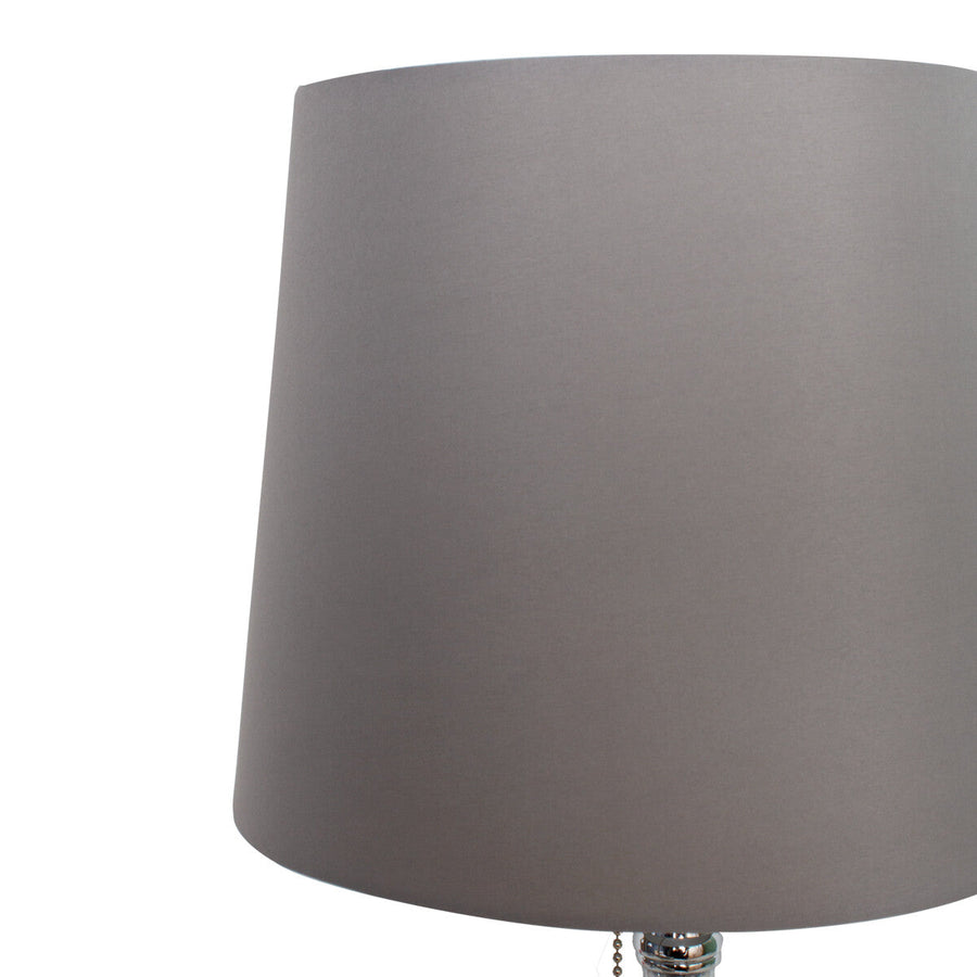 Classic Grey Shade Acrylic Table Lamp
