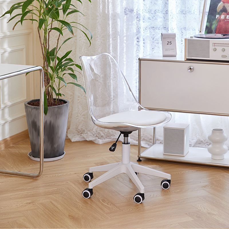 Swivel clear office chair