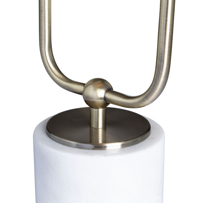 Modern Plated Brass Marble Table Lamp