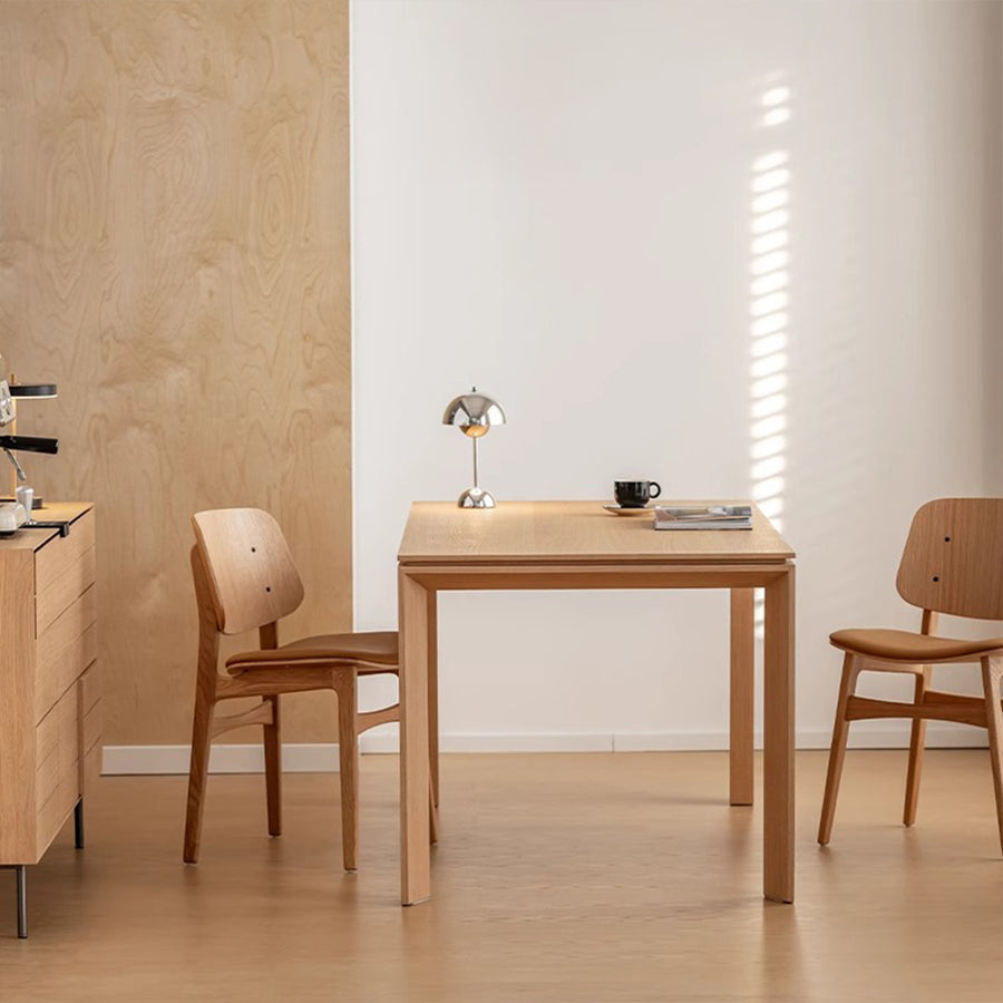 Wooden natural dining table