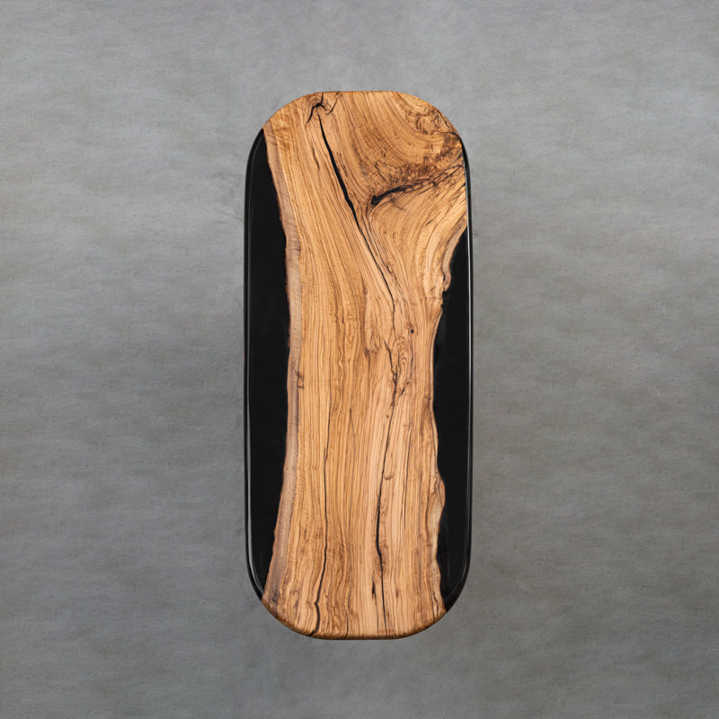 Solid olive river table top