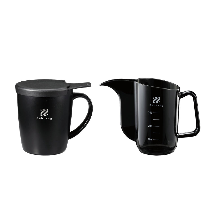 Measuring Drip Pot &amp; Vacuum Double Mug Coffee Maker Set