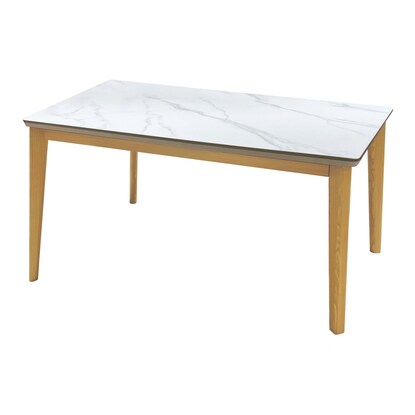 Ceramic dining table (Lorraine 135 WH/LBR)