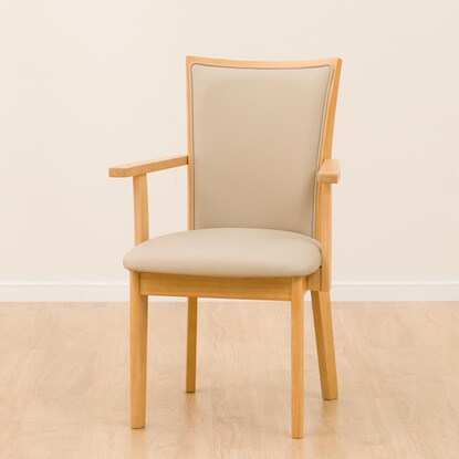 Dining chair with armrests (LG-010 LBR)