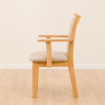 Dining chair with armrests (LG-010 LBR)