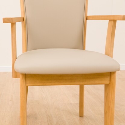 Dining chair with armrests (LG-010 LBR)