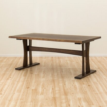 Natural wood dining table (Yamato 4 160 DBR)