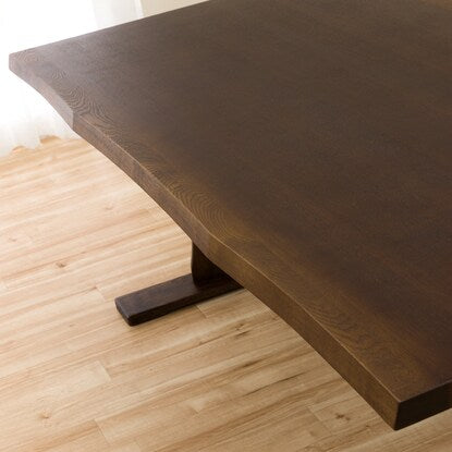 Natural wood dining table (Yamato 4 160 DBR)