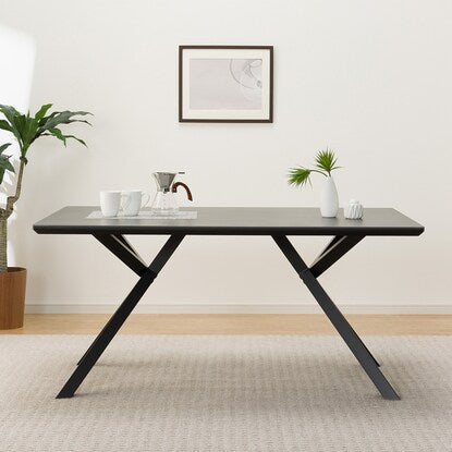 Ceramic dining table (Salar 150GY/BK steel legs)