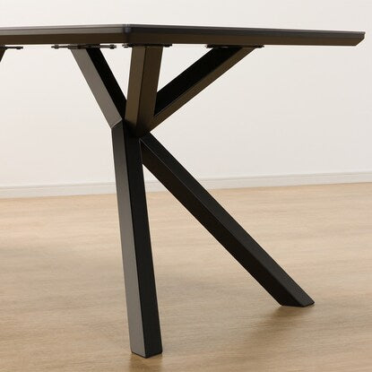 Ceramic dining table (Salar 150GY/BK steel legs)