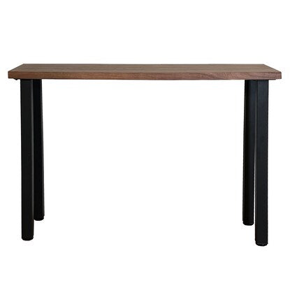 Natural wood elm veneer counter table (120 MBR)