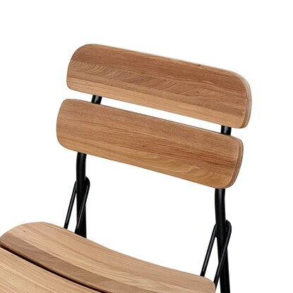 Natural wood solid elm laminated wood counter chair (NA)