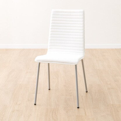 ニトリ(NITORI) Dining chair (Cubo 3 PVC WH/SI) - ミルム 家具・インテリア