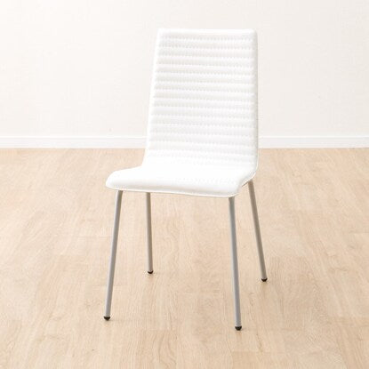 Dining chair (Cubo 3 PVC WH/SI)