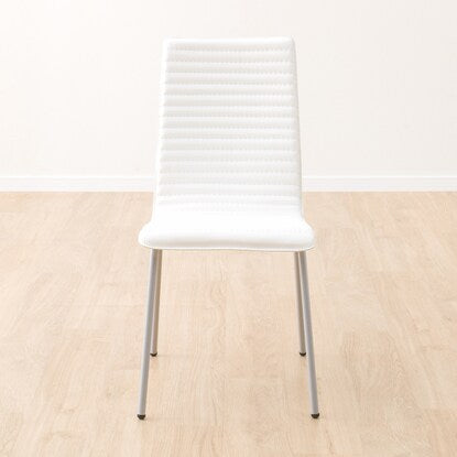 Dining chair (Cubo 3 PVC WH/SI)