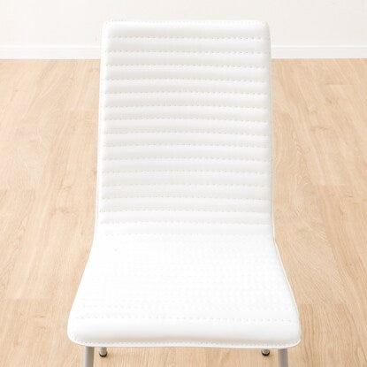 Dining chair (Cubo 3 PVC WH/SI)