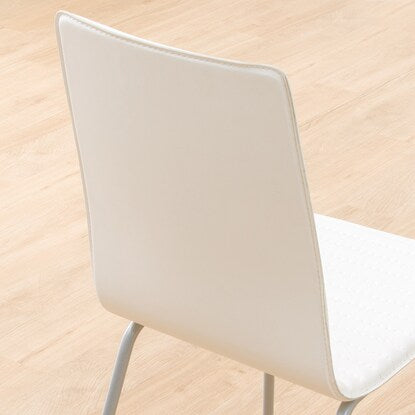 Dining chair (Cubo 3 PVC WH/SI)