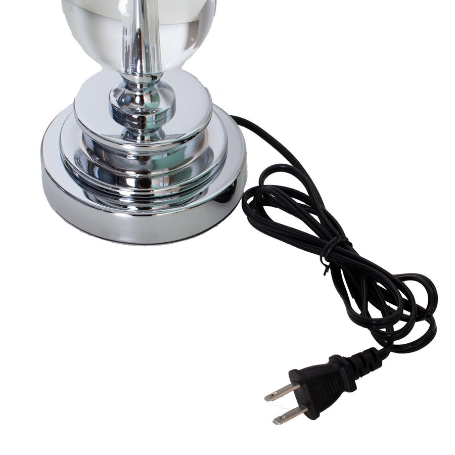 Classic Grey Shade Acrylic Table Lamp