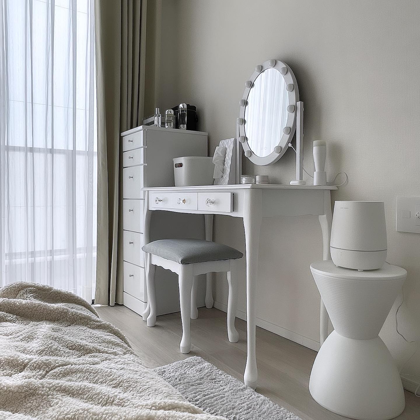 Francfranc(フランフラン) フッツェ ハリウッドミラー ラウンド