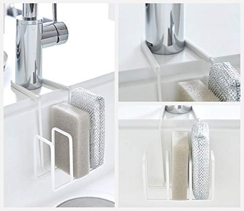 PLATE Faucet Sponge Holder 3-piece White Sponge Holder Kitchen Storage