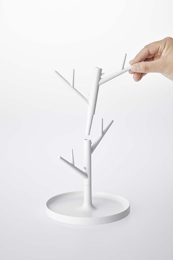 Glass Stand Branch White