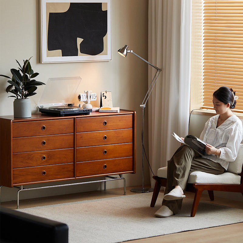 Boxwood retro design 8 compartment chest