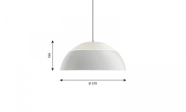 AJ Royal φ370 Pendant Light White