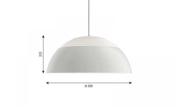 AJ Royal φ500 Pendant Light, White