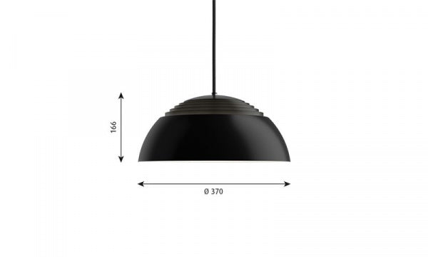 AJ Royal φ370 Pendant Light Black