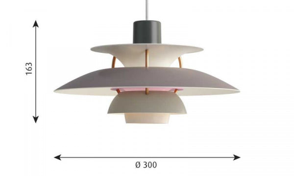 PH 5 Mini pendant light in grey gradient